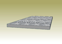 8mm Mild Steel Chequer Plate/Sheet Cut to Size